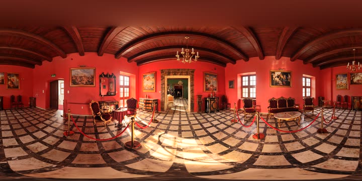 Podgląd panoramy 360° — komnata Dworu Starostów