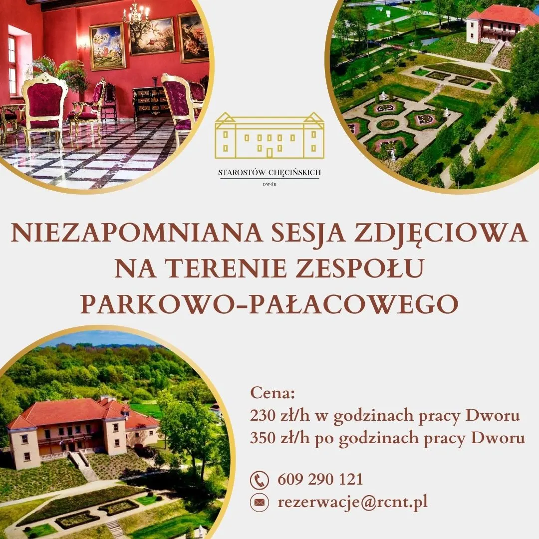 Zapraszamy na wyjątkowe sesje fotograficzne w Zespole Parkowo-Pałacowym
